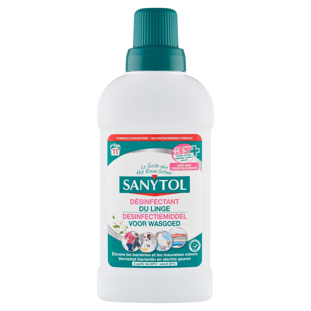 Sanytol Désinfectant du Linge 11 Lavages 500 ml