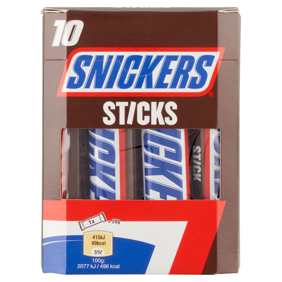 Snickers Sticks 10 x 20 g | Carrefour Site