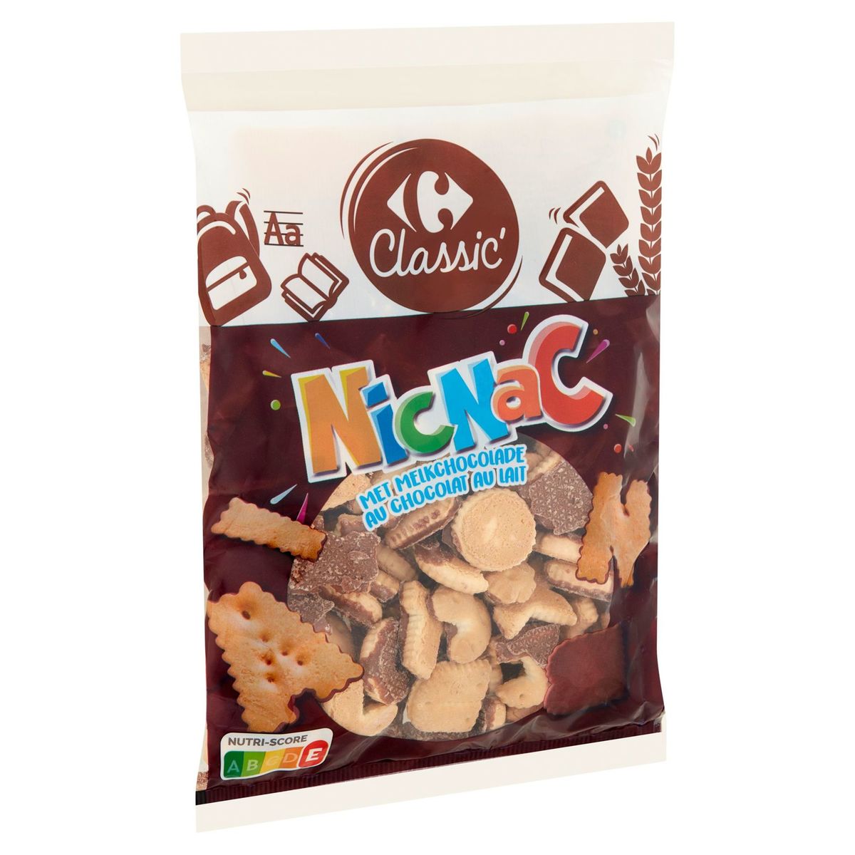 Carrefour Classic' Nic Nac au Chocolat au Lait 200 g