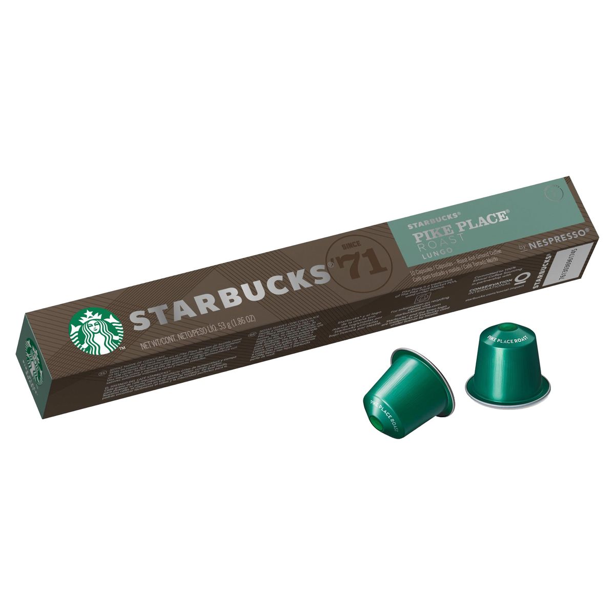 Starbucks by Nespresso Koffie Pike Place 10 Capsules 12x53g