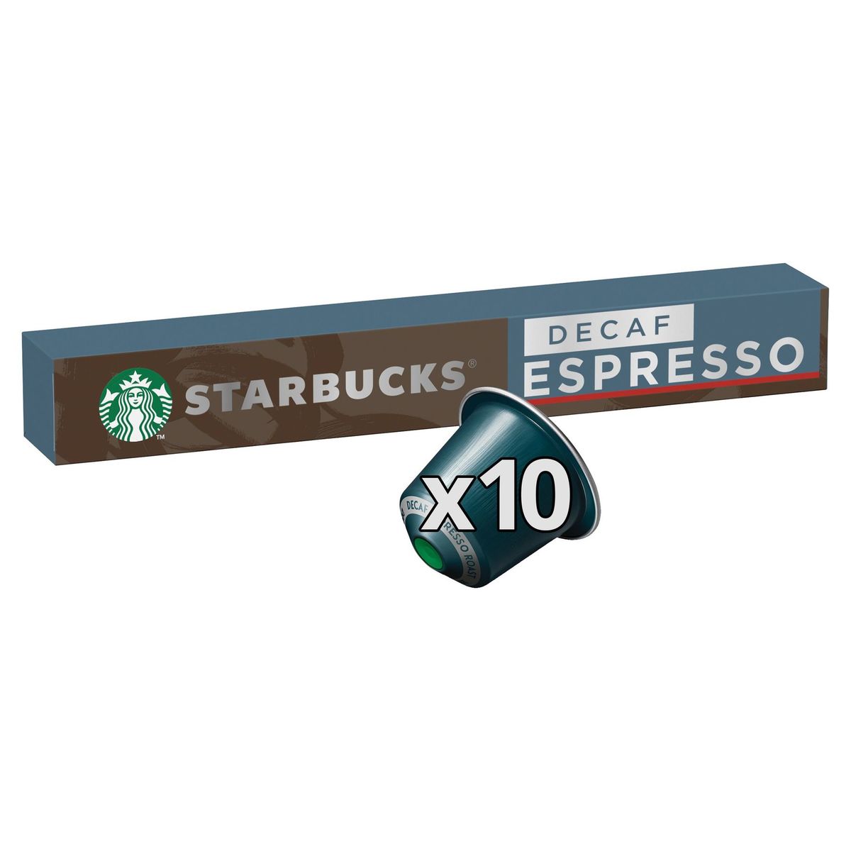 Koffie STARBUCKS by NESPRESSO Decaf Espresso Roast zonder cafeïne 10 capsules
