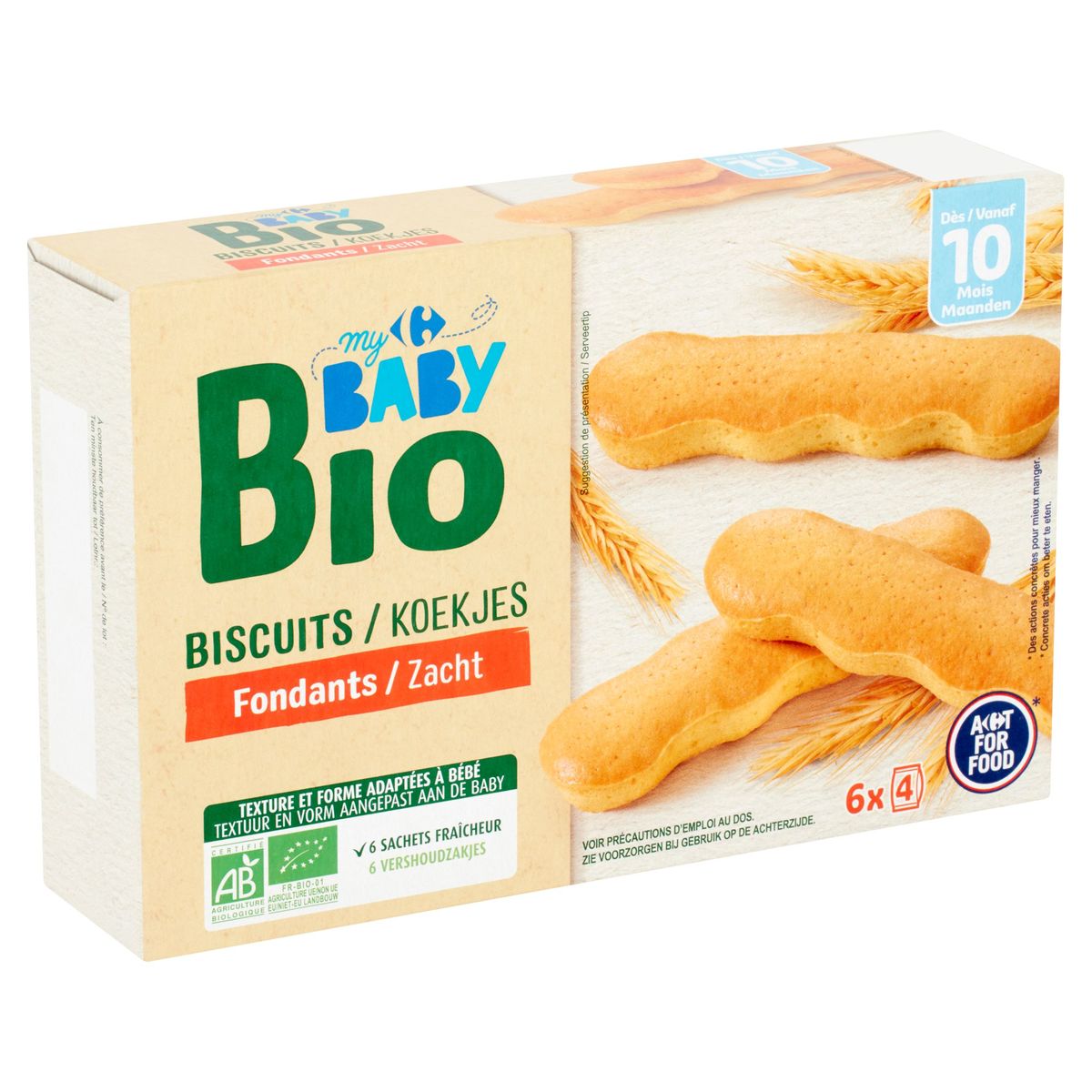 Carrefour Baby Bio Koekjes Zacht vanaf 10 Maanden 120 g