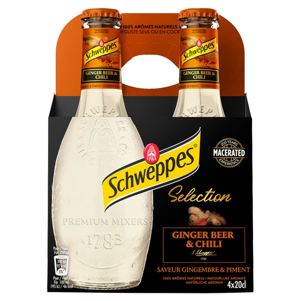 Schweppes Selection Ginger Beer & Chili 4 x 20 cl