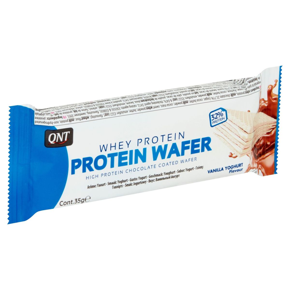 QNT Protein Wafer Vanilla Yoghurt Flavour 35 g