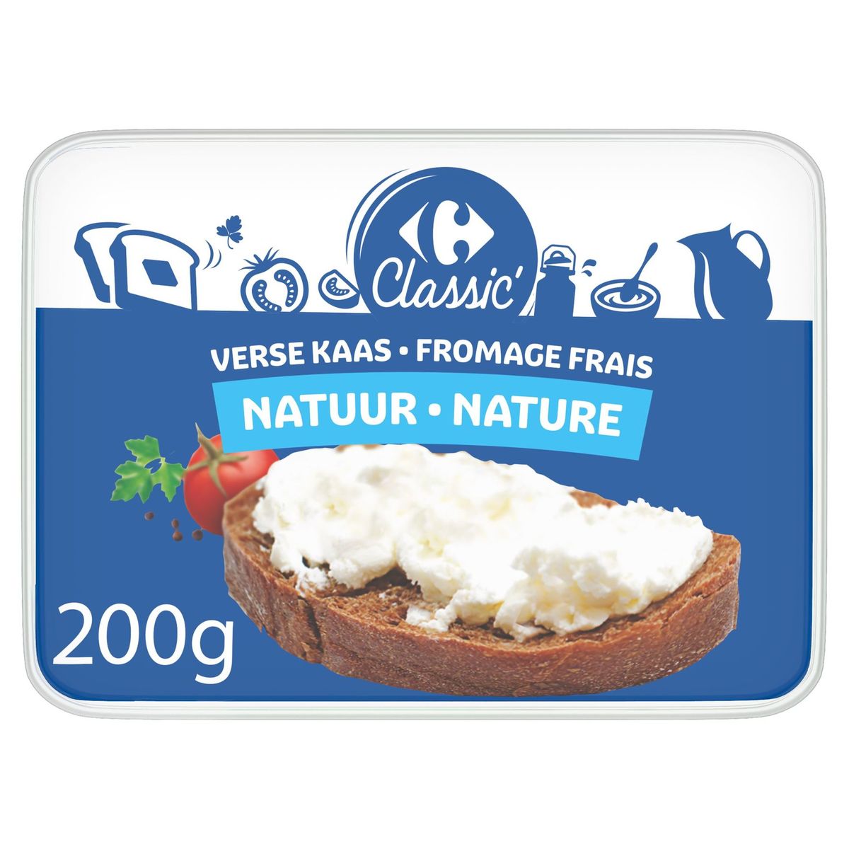 Carrefour Classic' Fromage Frais Nature 200 g