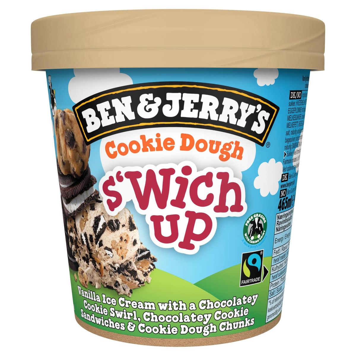 Ben & Jerry's Glace Cookie Dough S'Wich Up 465 ml