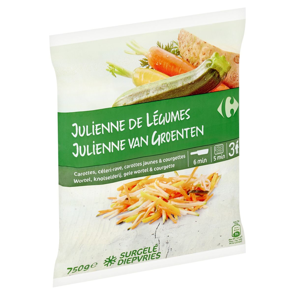 Carrefour Julienne de Légumes 750 g