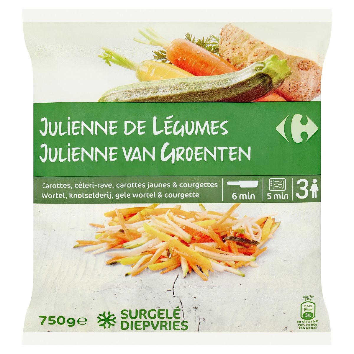 Carrefour Julienne de Légumes 750 g