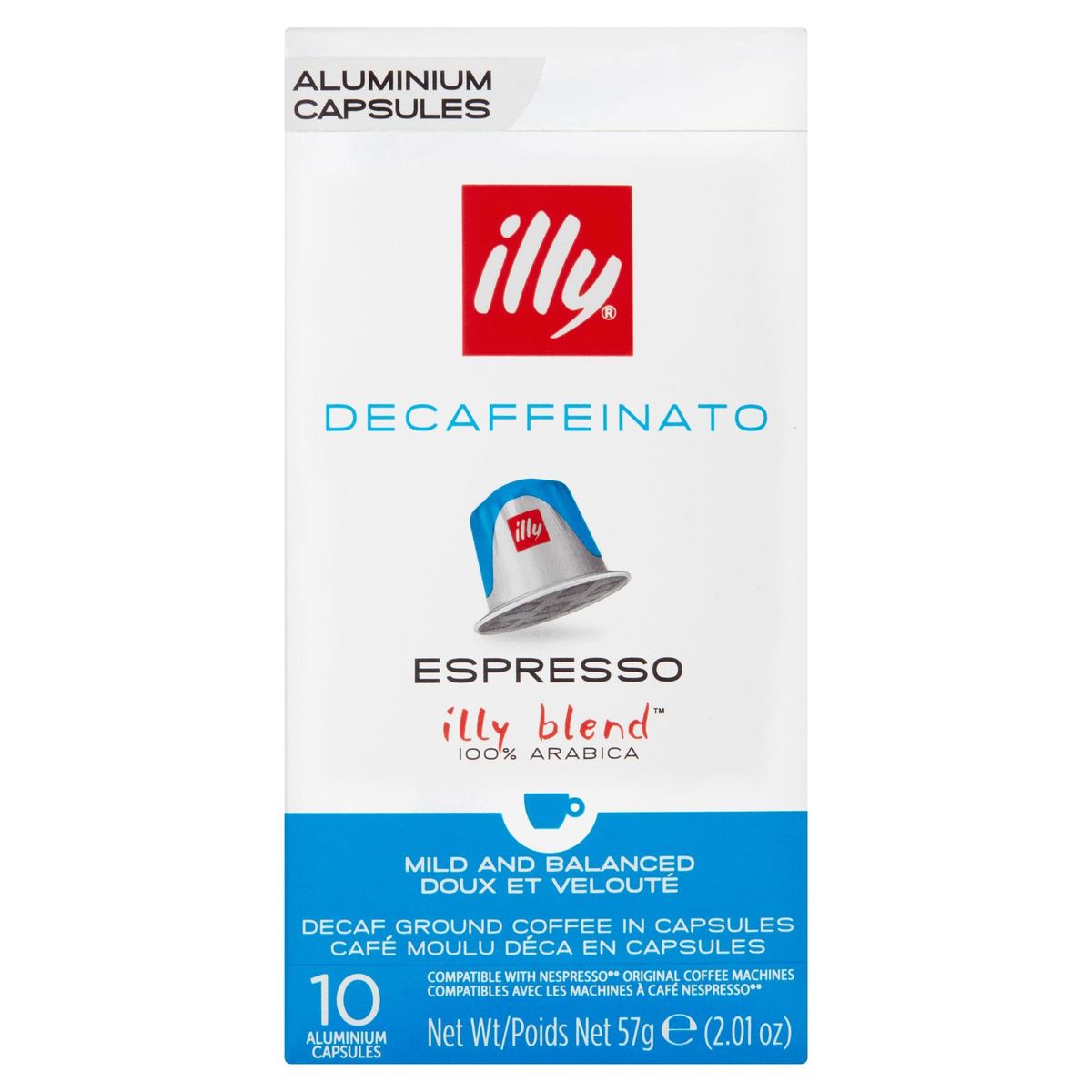 ILLY Koffie Capsules Espresso Deca Nespresso®* Compatibel 10 stuks