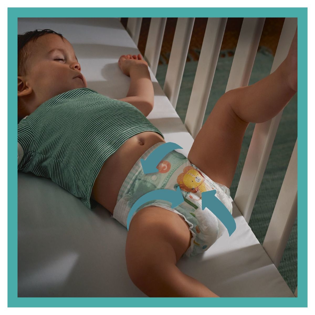 Pampers Baby-Dry Taille 7, 18 Langes 15kg+