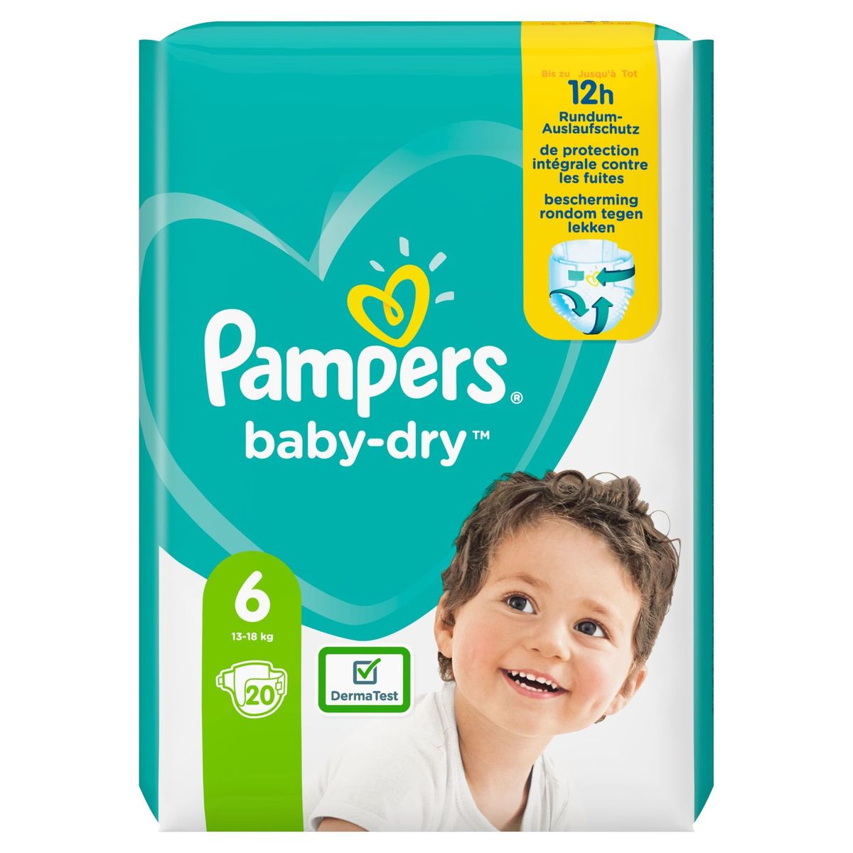 Pampers Baby-Dry Couches Taille 6 (13-18kg) - 20 Couches
