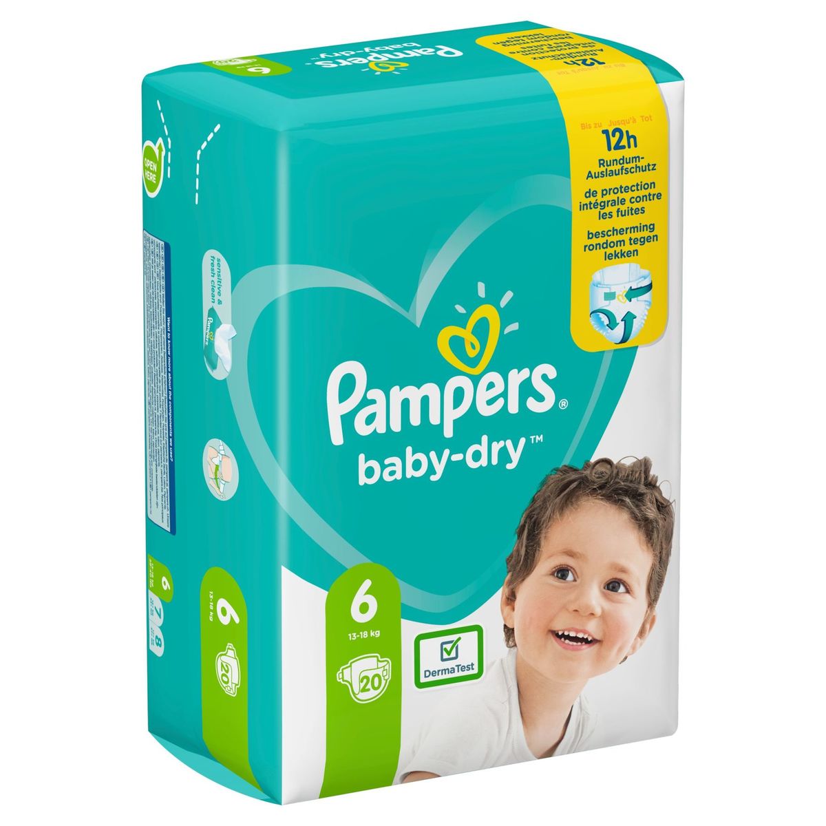 Pampers Baby-Dry Couches Taille 6 (13-18kg) - 20 Couches