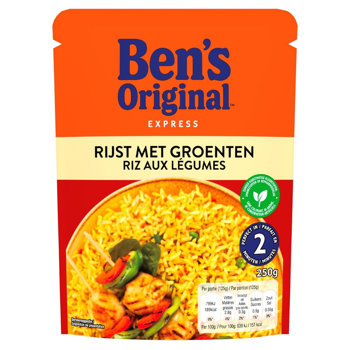 Ben's Original Express Rijst met Groenten 250 g