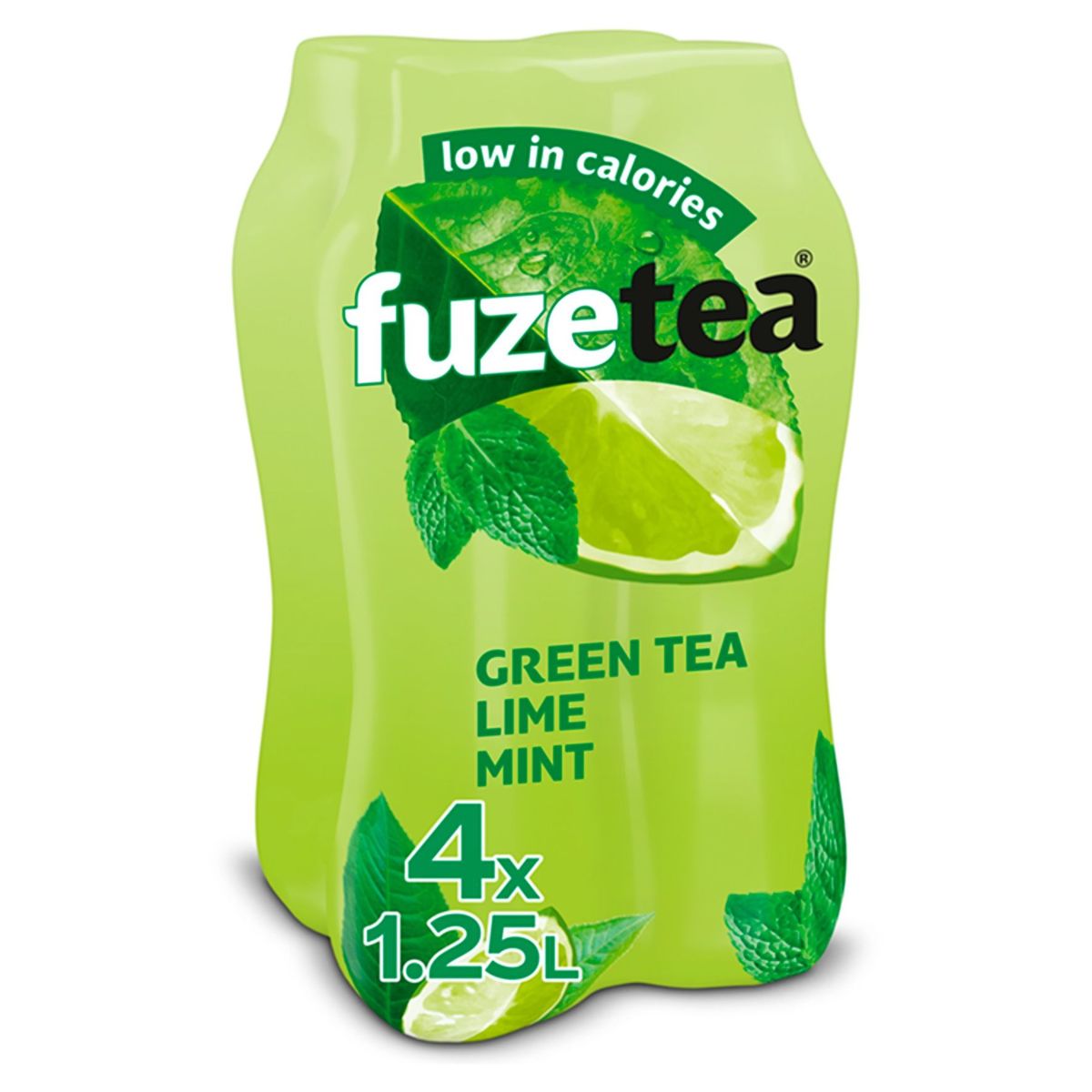 Fuze Tea Green Tea Lime Mint Iced Tea 4 x 1.25 L