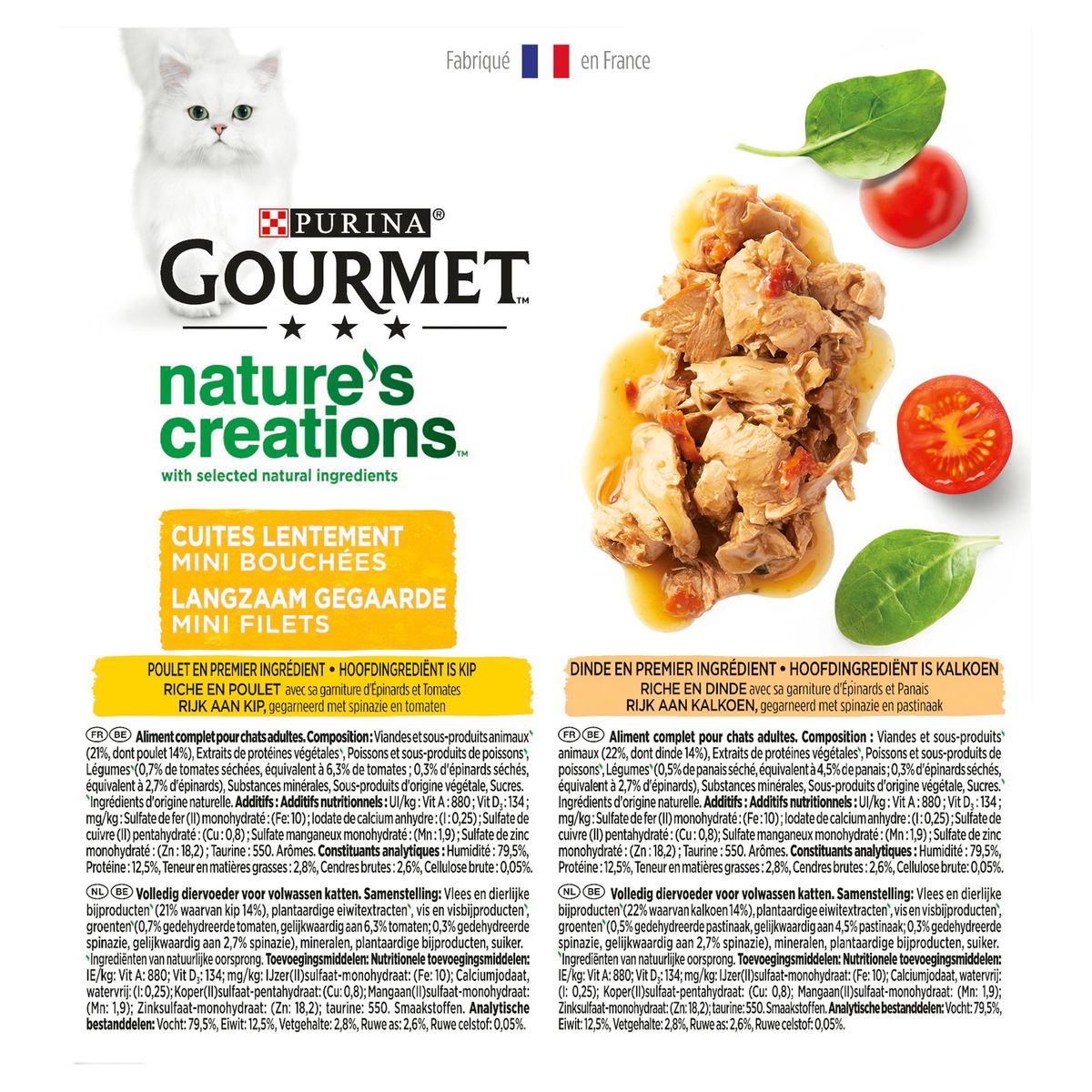 Gourmet Nature's Creations Mini Bouchées Volaille en Sauce 8x85g