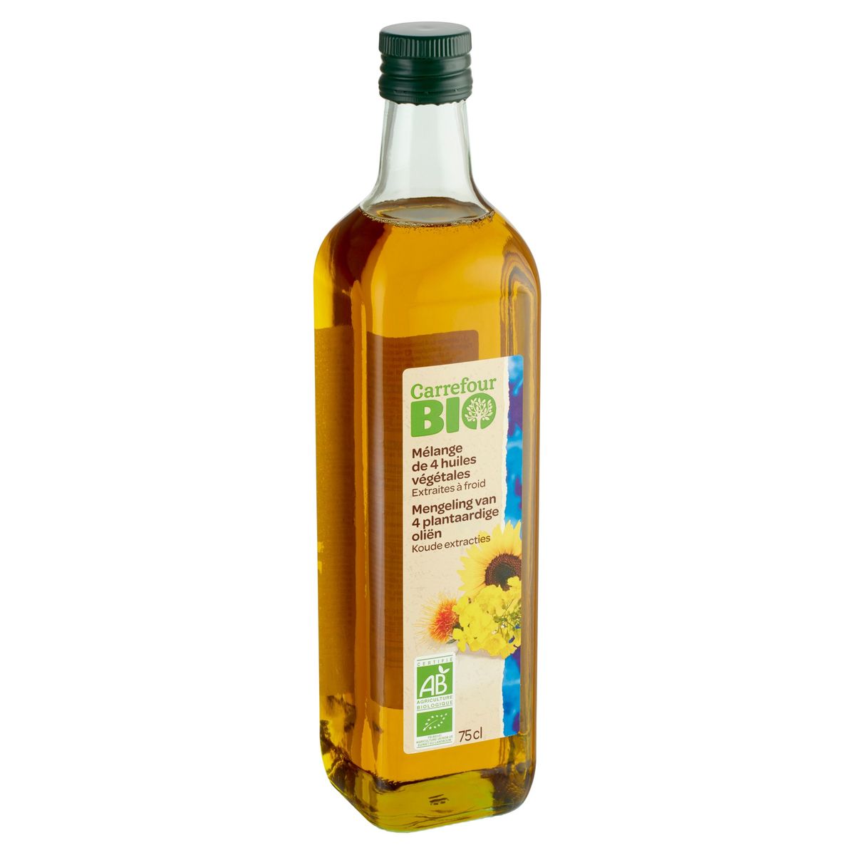 Carrefour Bio Mengeling van 4 Plantaardige Oliën 75 cl