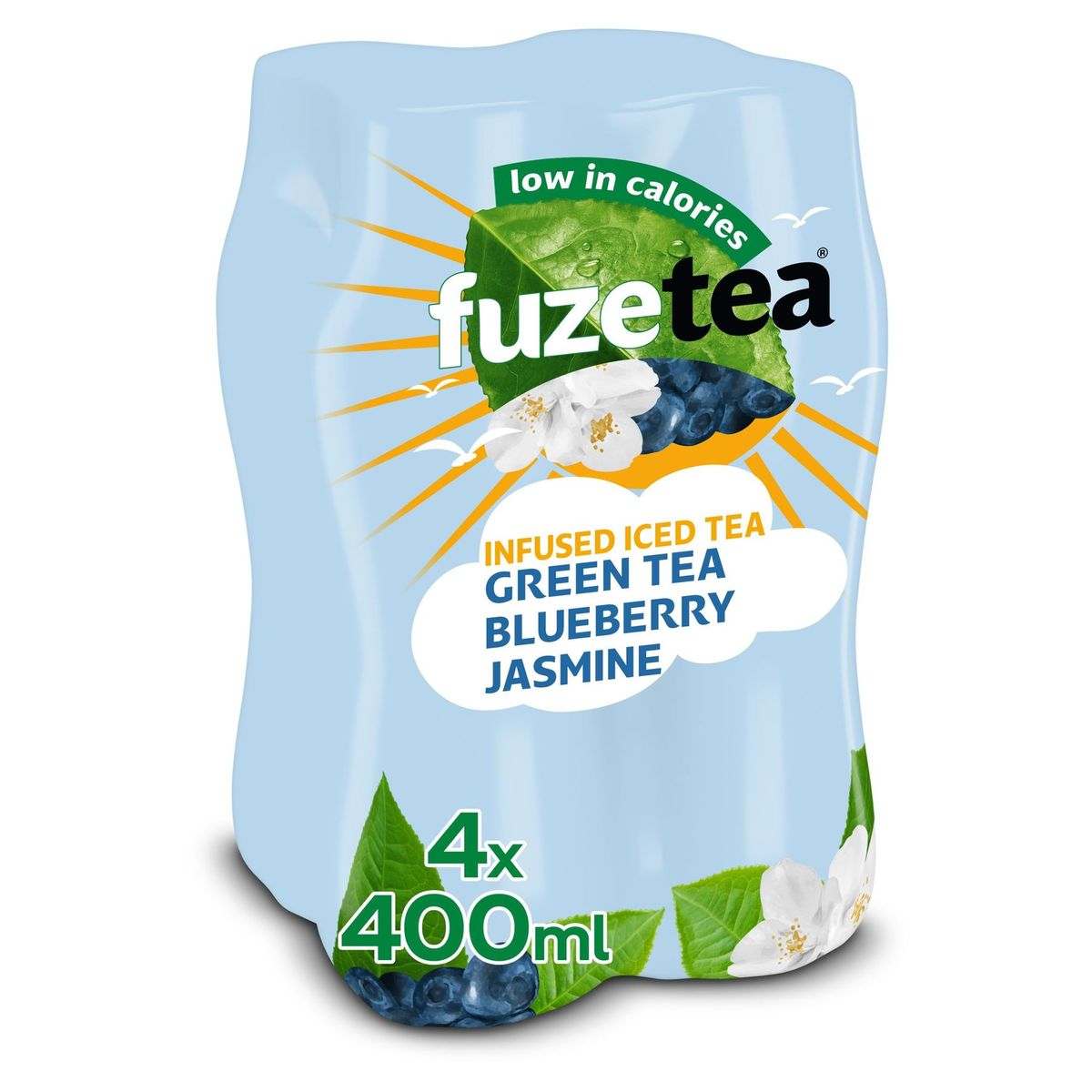 Fuze Tea Green Tea Blueberry Jasmine Iced Tea 4 x 400 ml
