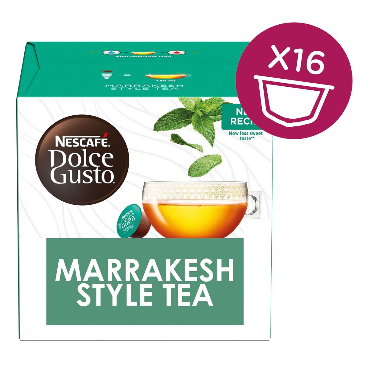 Nescafé Dolce Gusto Marrakesh Style Tea with Green Tea 16 x 5.17 g