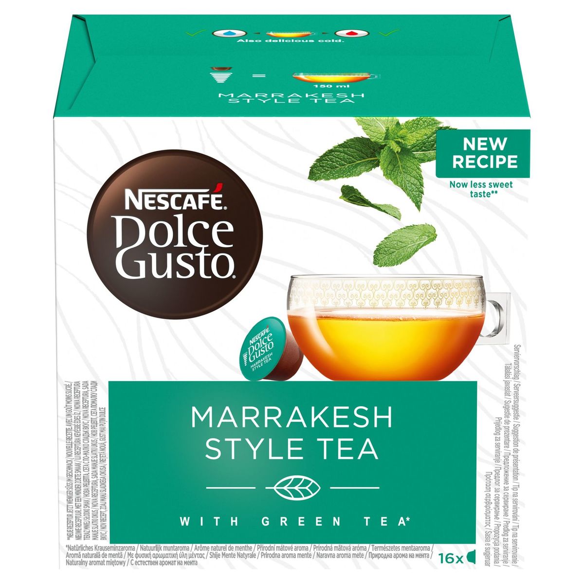 Nescafé Dolce Gusto Marrakesh Style Tea with Green Tea 16 x 5.17 g ...