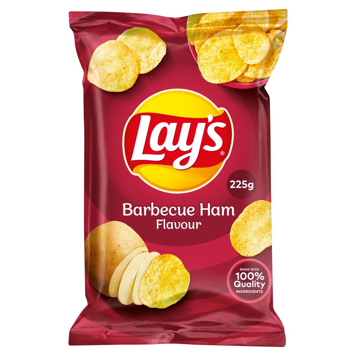 Lay's Aardappelchips Barbecue Ham Flavour 225g