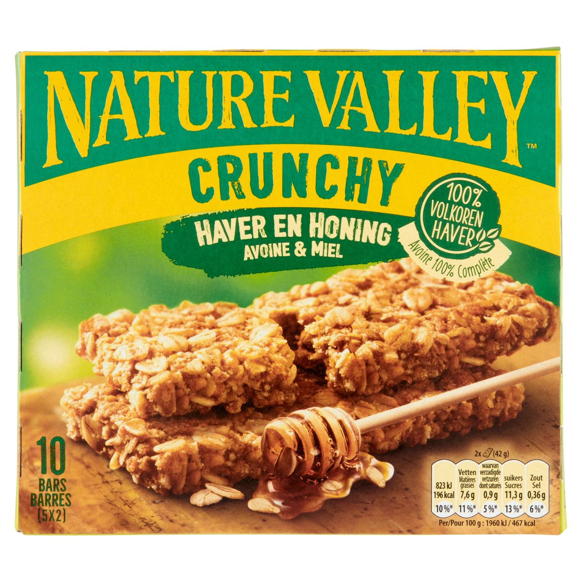 Nature Valley Crunchy Avoine & Miel 5 x 42 g