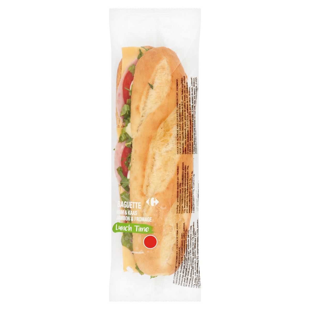 Carrefour Lunch Time Baguette Jambon & Fromage 270 g