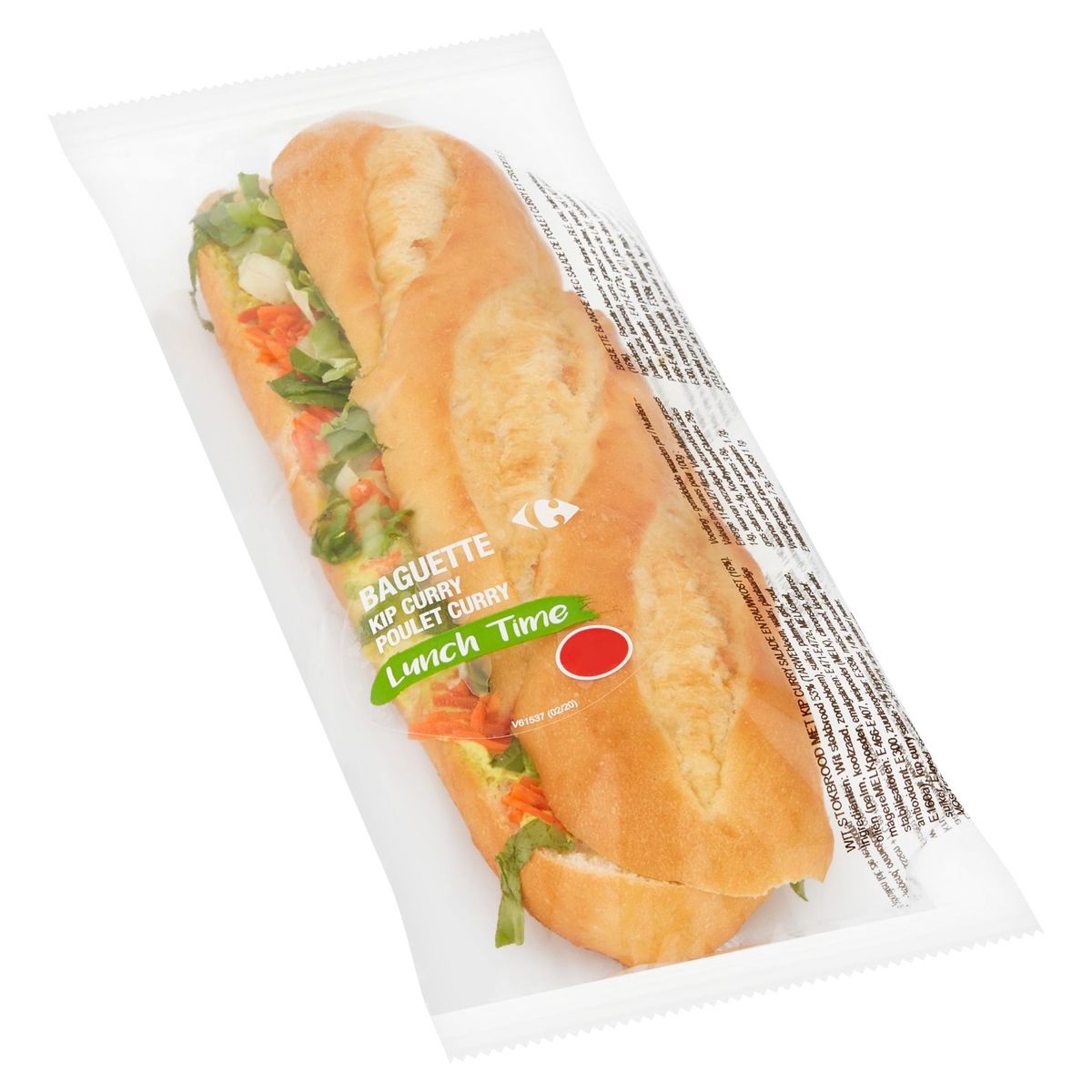 Carrefour Lunch Time Baguette Kip Curry 250 g