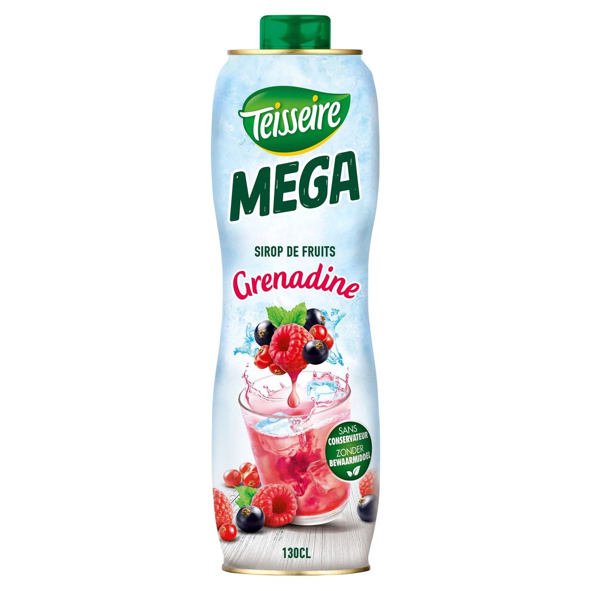 Teisseire Zero Parfum Grenadine Sans Sucres Mega 130 cl