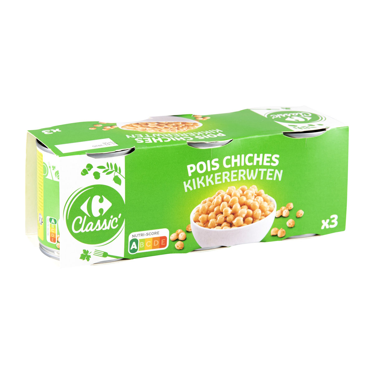 Carrefour Pois Chiches 3 x 200 g