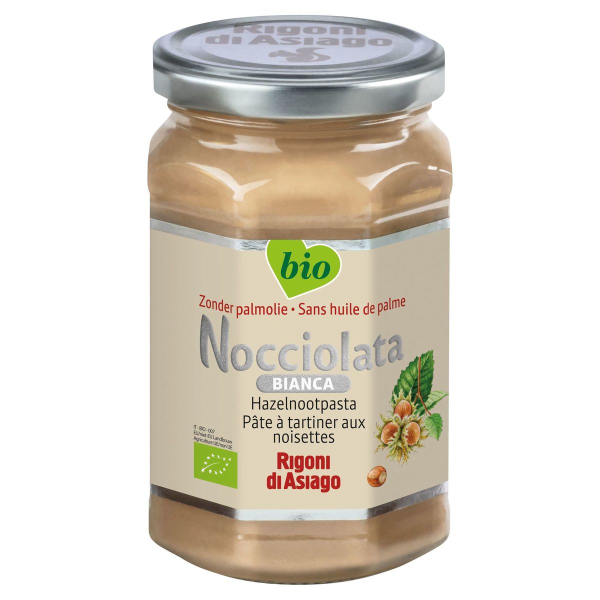 Rigoni di Asiago Nocciolata Bianca Pâte à Tartiner aux Noisettes 270 g