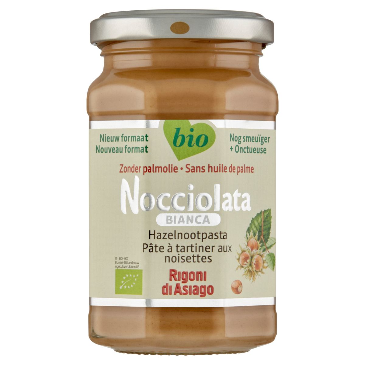 Rigoni di Asiago Nocciolata Bianca Bio Pâte à Tartiner Noisettes 250 g