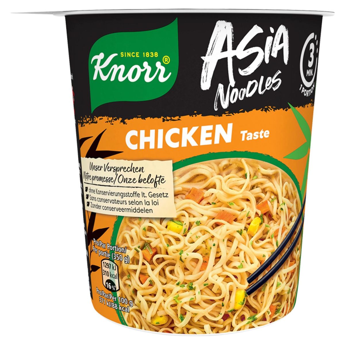 Knorr Asia  Snackpot aux nouilles Poulet 65 g