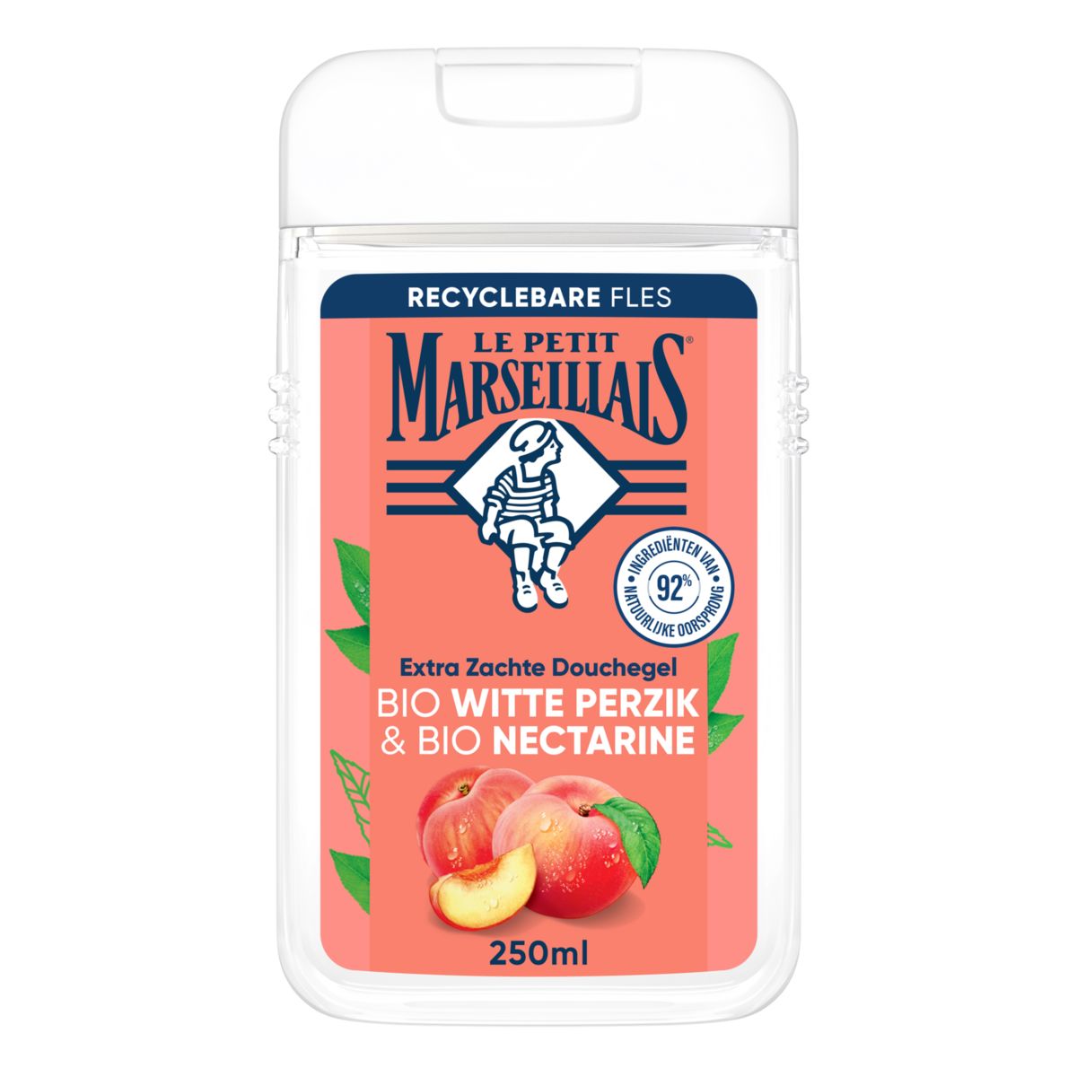 Le Petit Marseillais Gel Douche Extra Doux Pêche Blanche Bio  250 ml