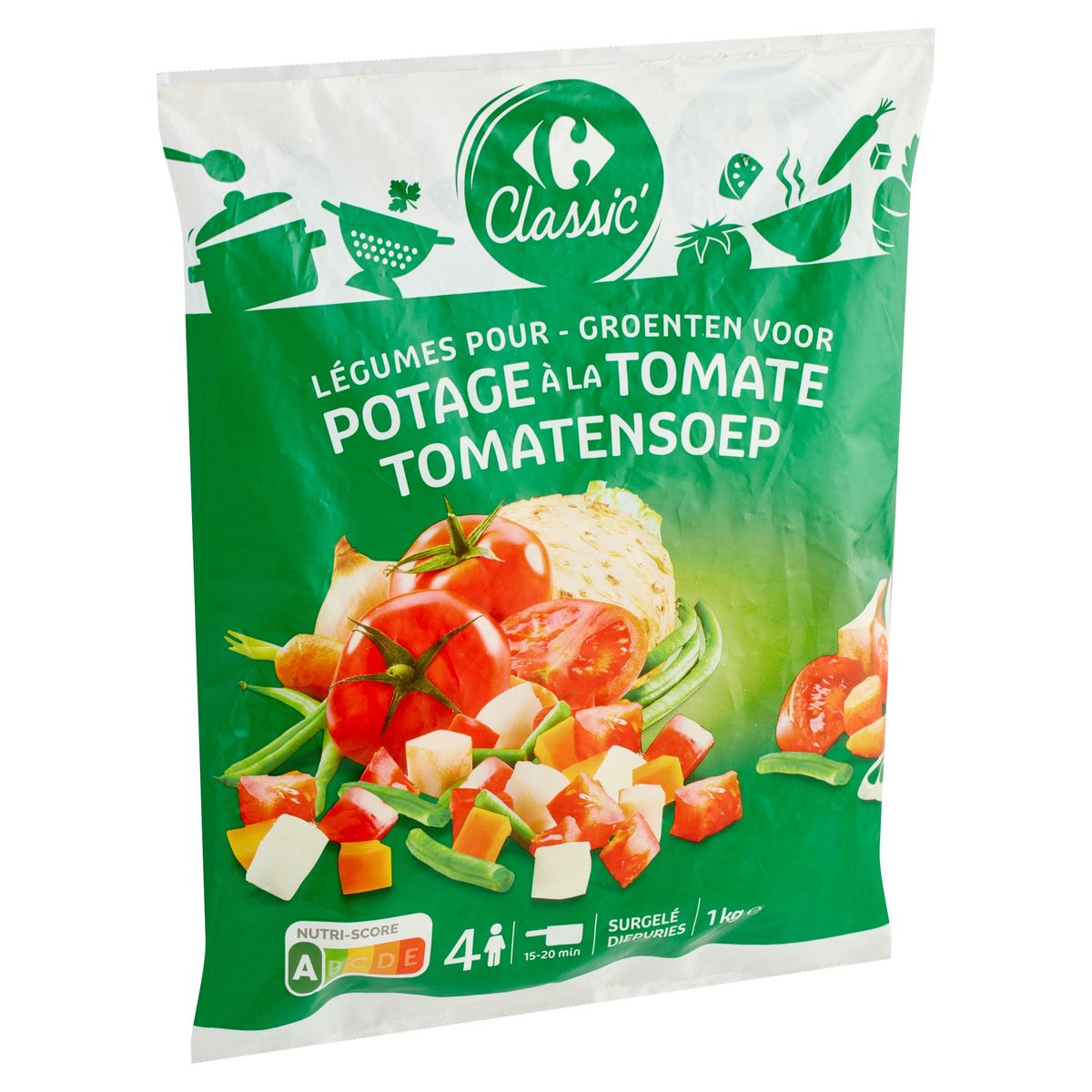 Carrefour Classic' Groenten voor Tomatensoep 1 kg