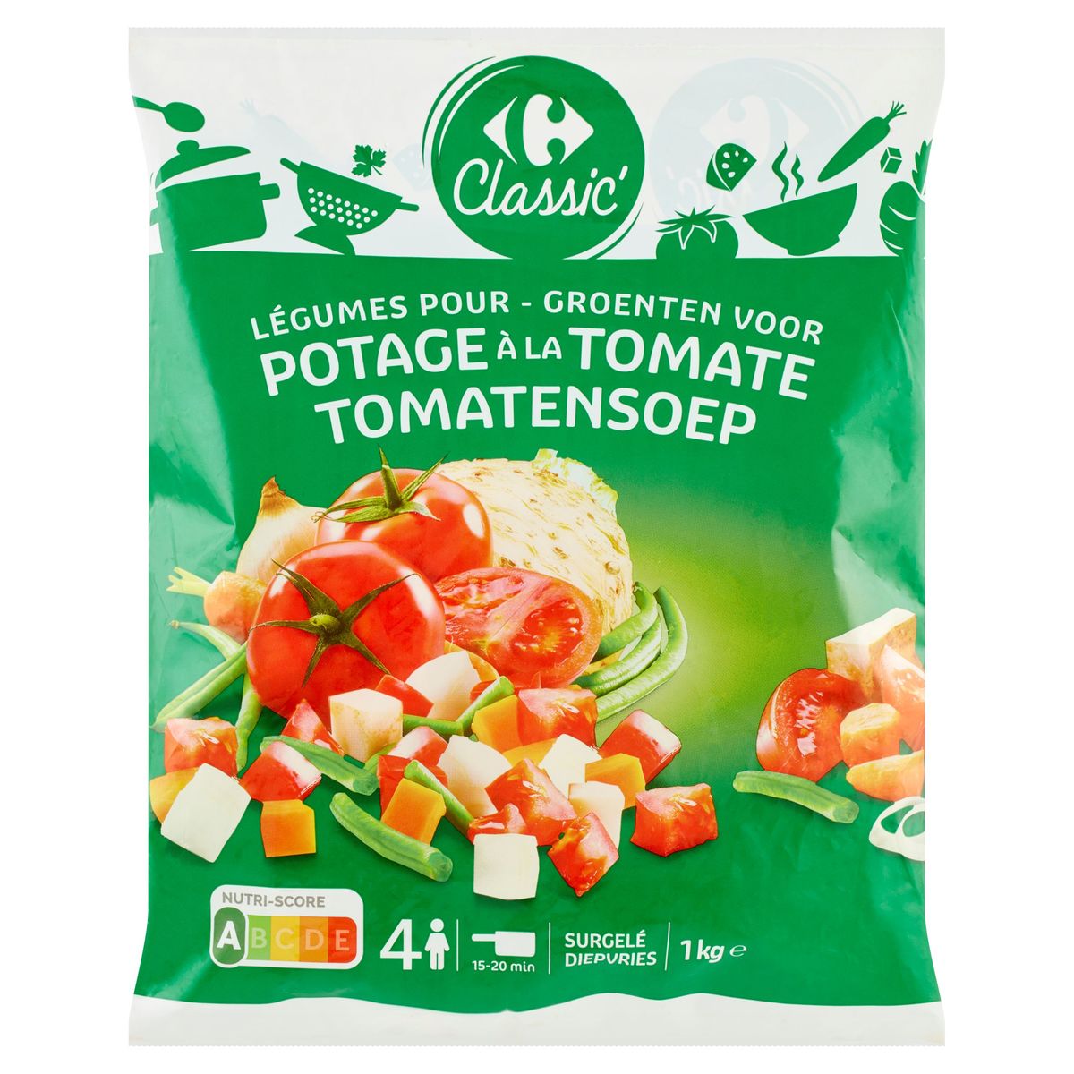 Carrefour Classic' Groenten voor Tomatensoep 1 kg