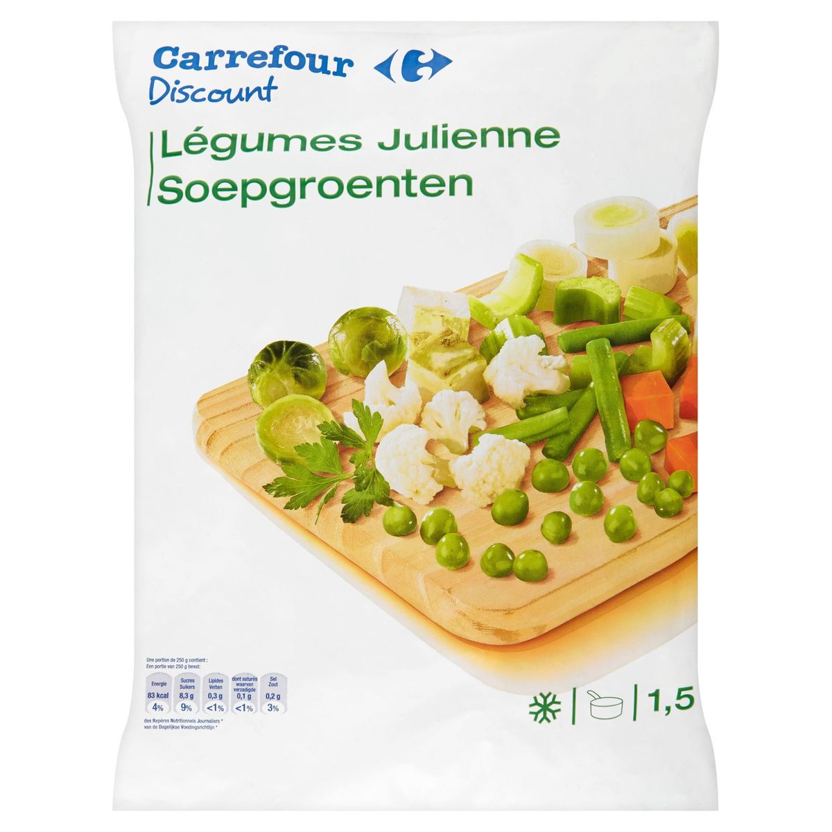 Carrefour Discount Légumes julienne 1.5 kg