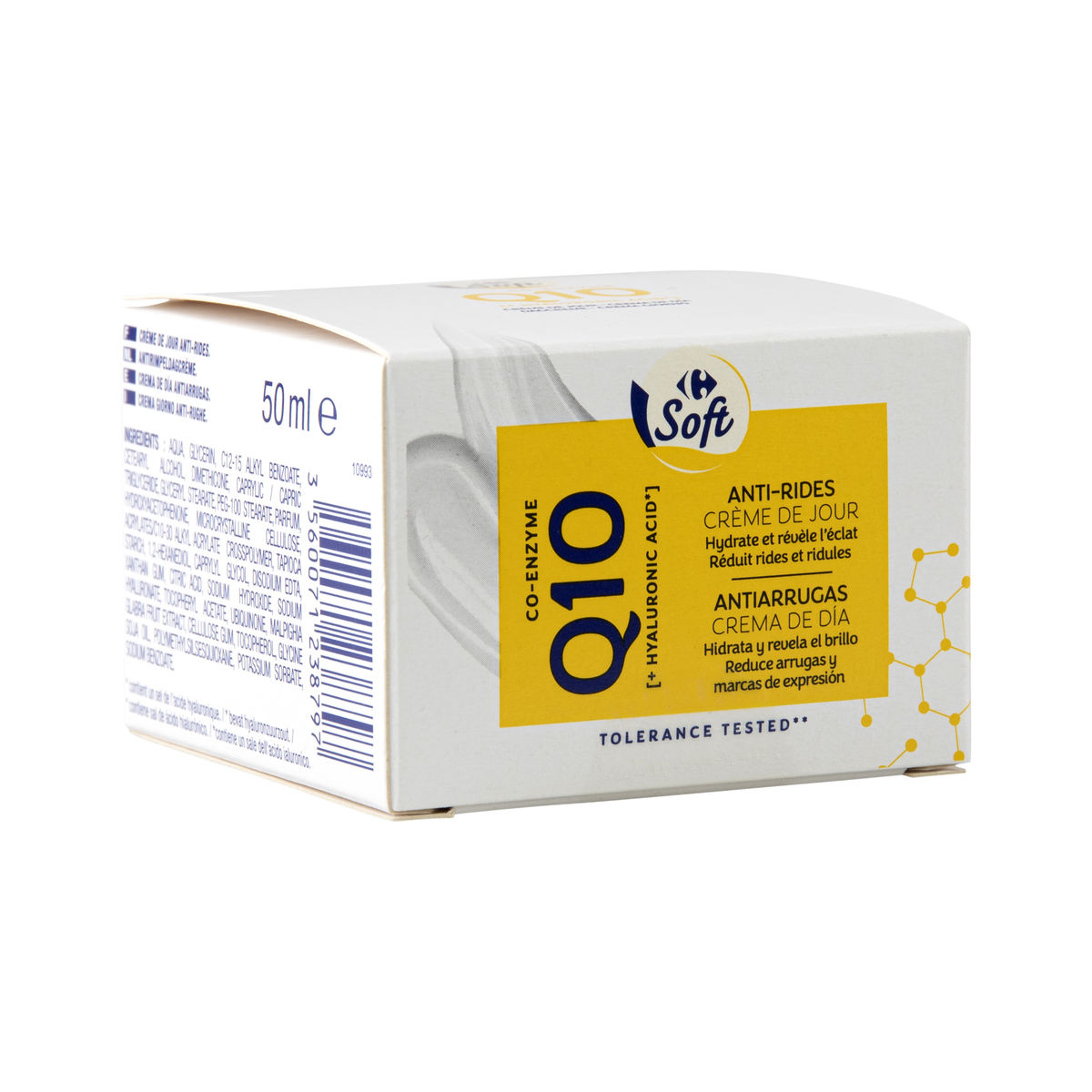 Carrefour Soft Coenzyme Q10 Dagcrème Anti-Rimpel 50 ml
