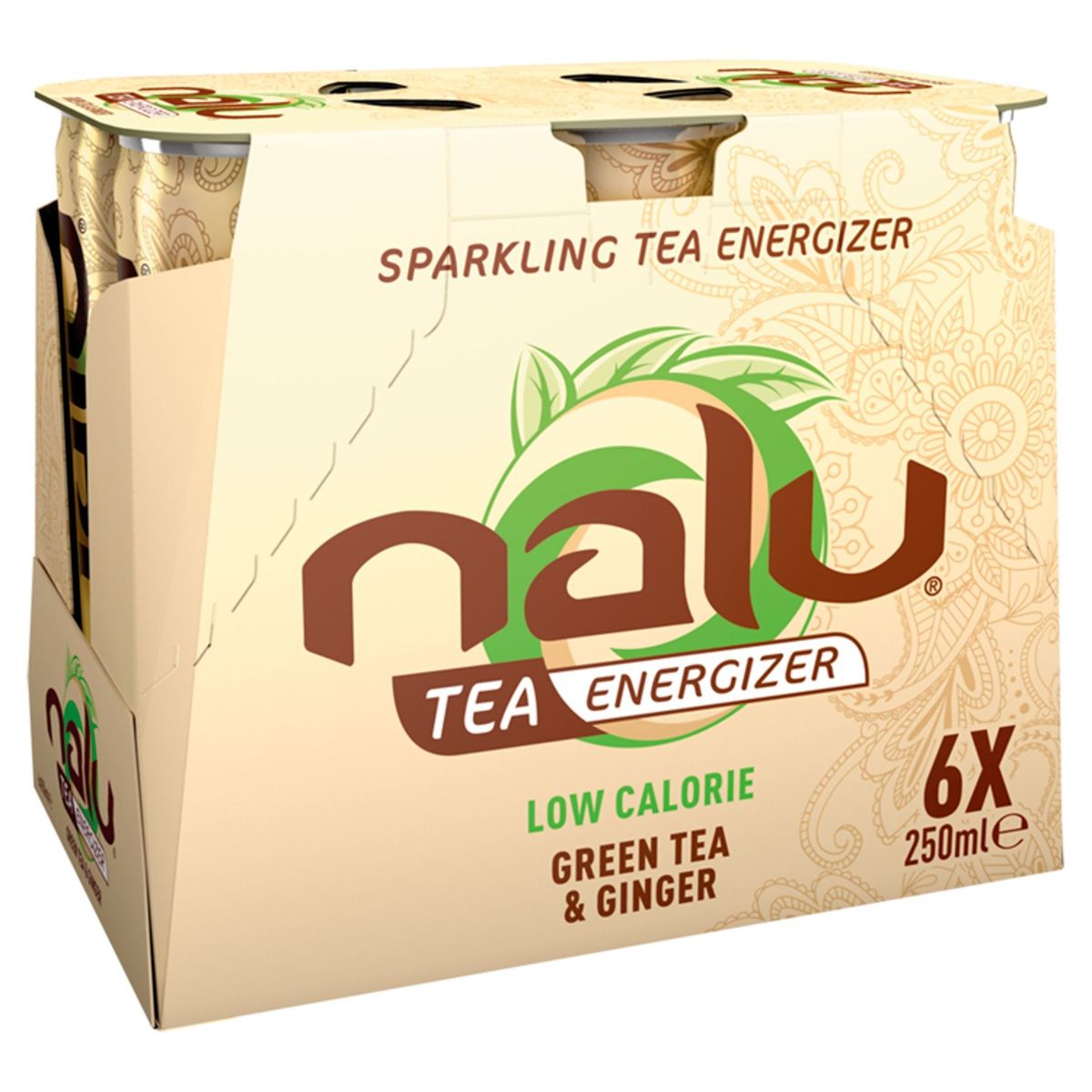 Nalu Green Tea & Ginger Slimcan 6 x 25 cl