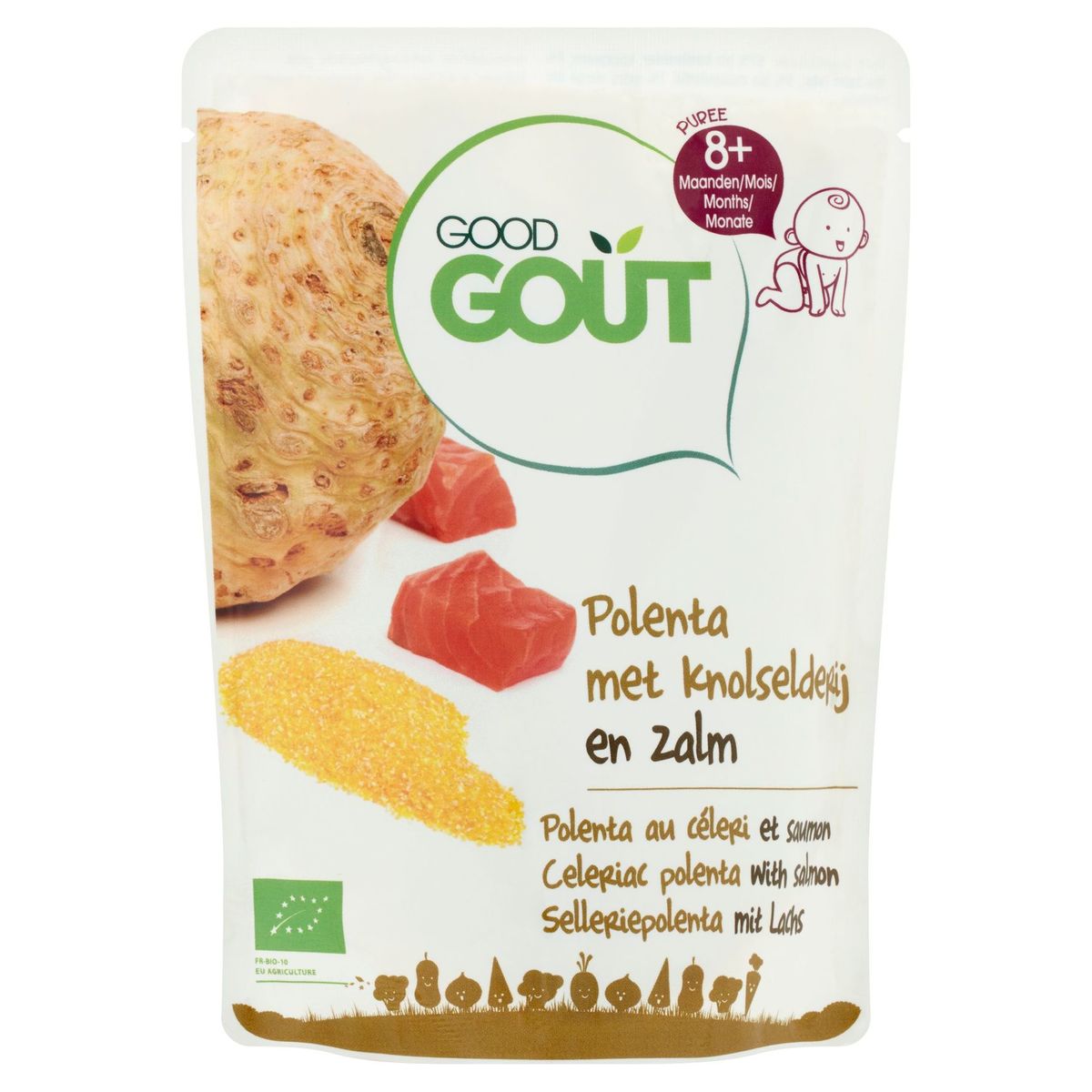 Good Gout Puree Polenta Au Celeri Et Saumon 8 Mois 190 G Carrefour Site