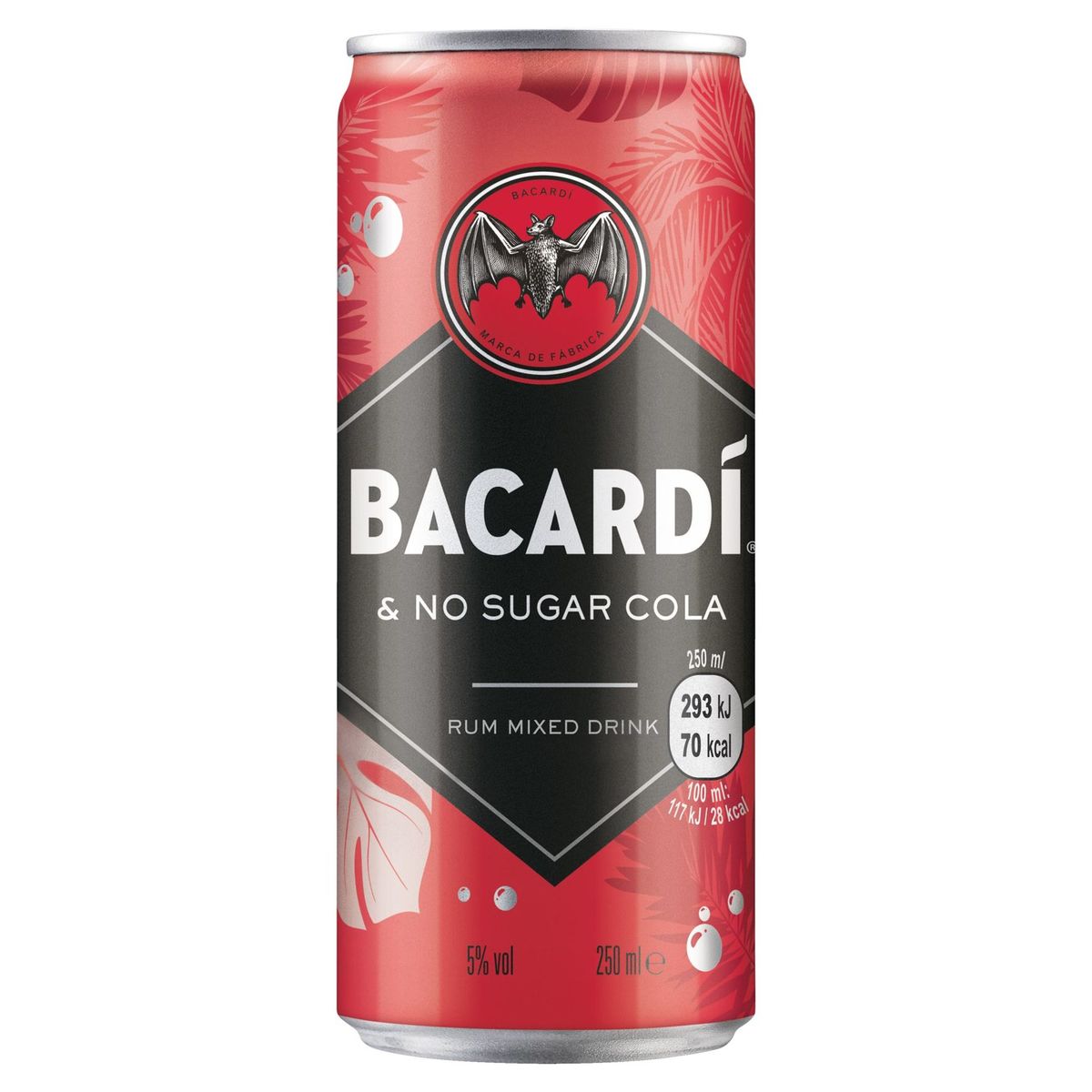 Bacardí & No Sugar Cola White Rum Mixed Drink 250 ml Carrefour Site