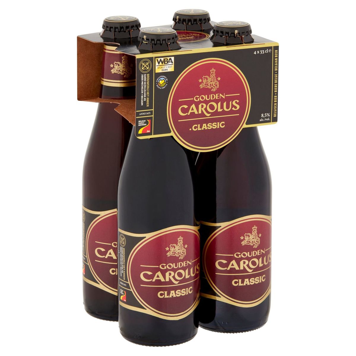 Gouden Carolus Classic Belgisch Bier Flessen 4 x 33 cl