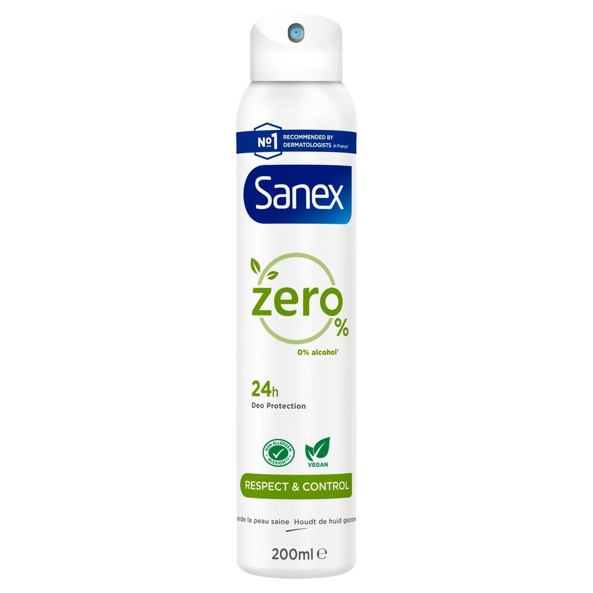 Sanex Zero% Respect & Control Deodorant Spray 200ml