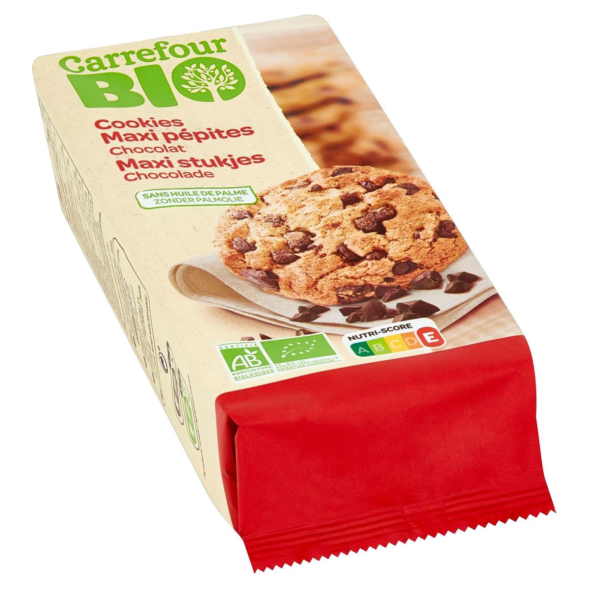 Carrefour Bio Cookies Maxi Pépites Chocolat 184 g