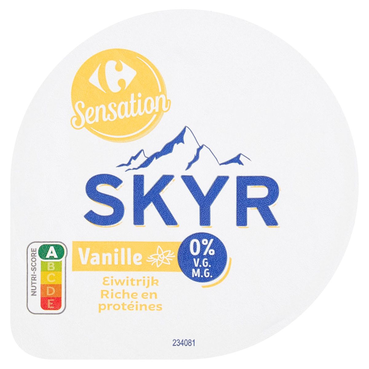 Carrefour Sensation Skyr Vanille 0% M.G. 150 g