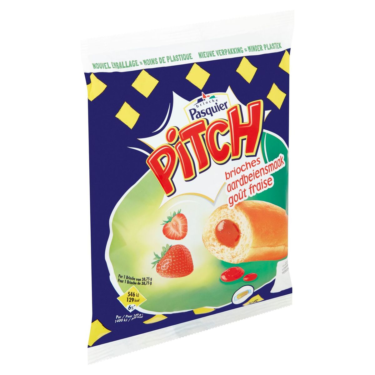 Brioche Pasquier Pitch Brioches Fraise 6 x 38.75 g Carrefour Site