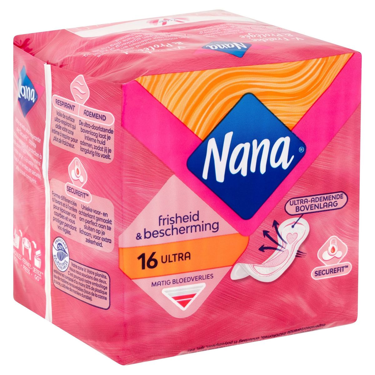 Nana Ultra Régulier / Normal Serviette Hygiénique 16 Pièces