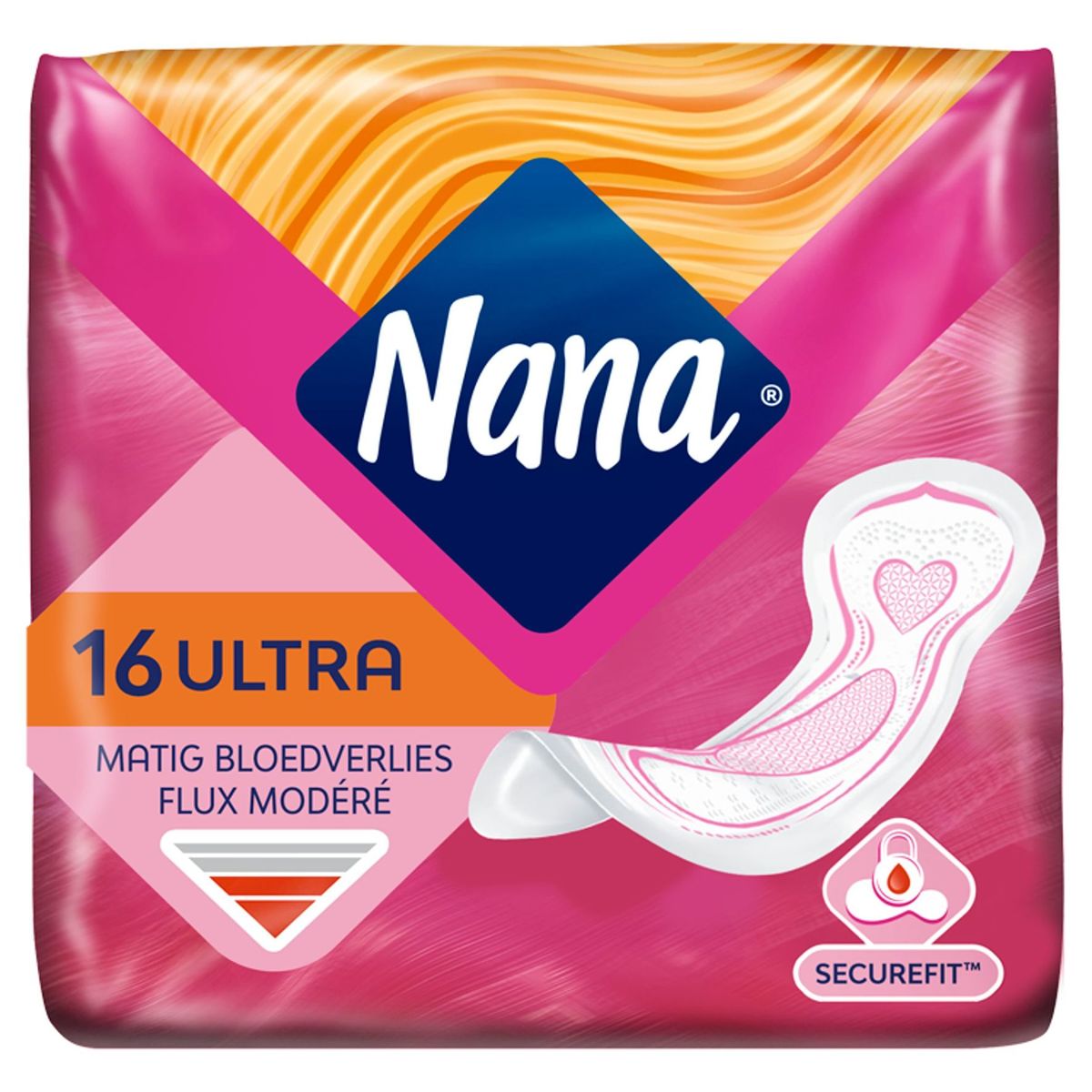 Nana Ultra Régulier / Normal Serviette Hygiénique 16 Pièces