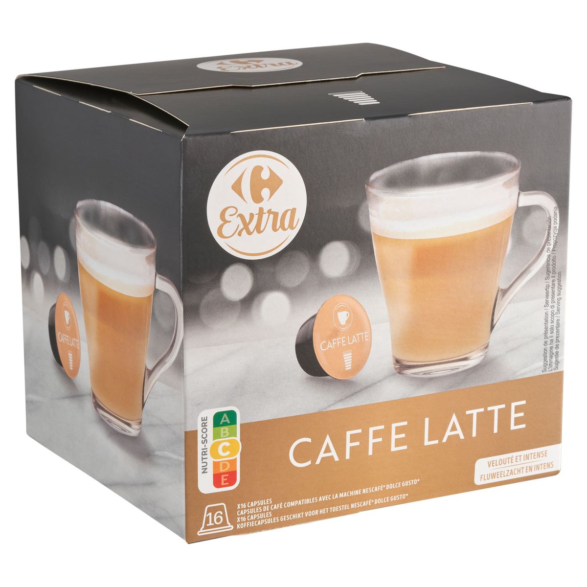 Carrefour Extra Caffe Latte 16 x 9.5 g