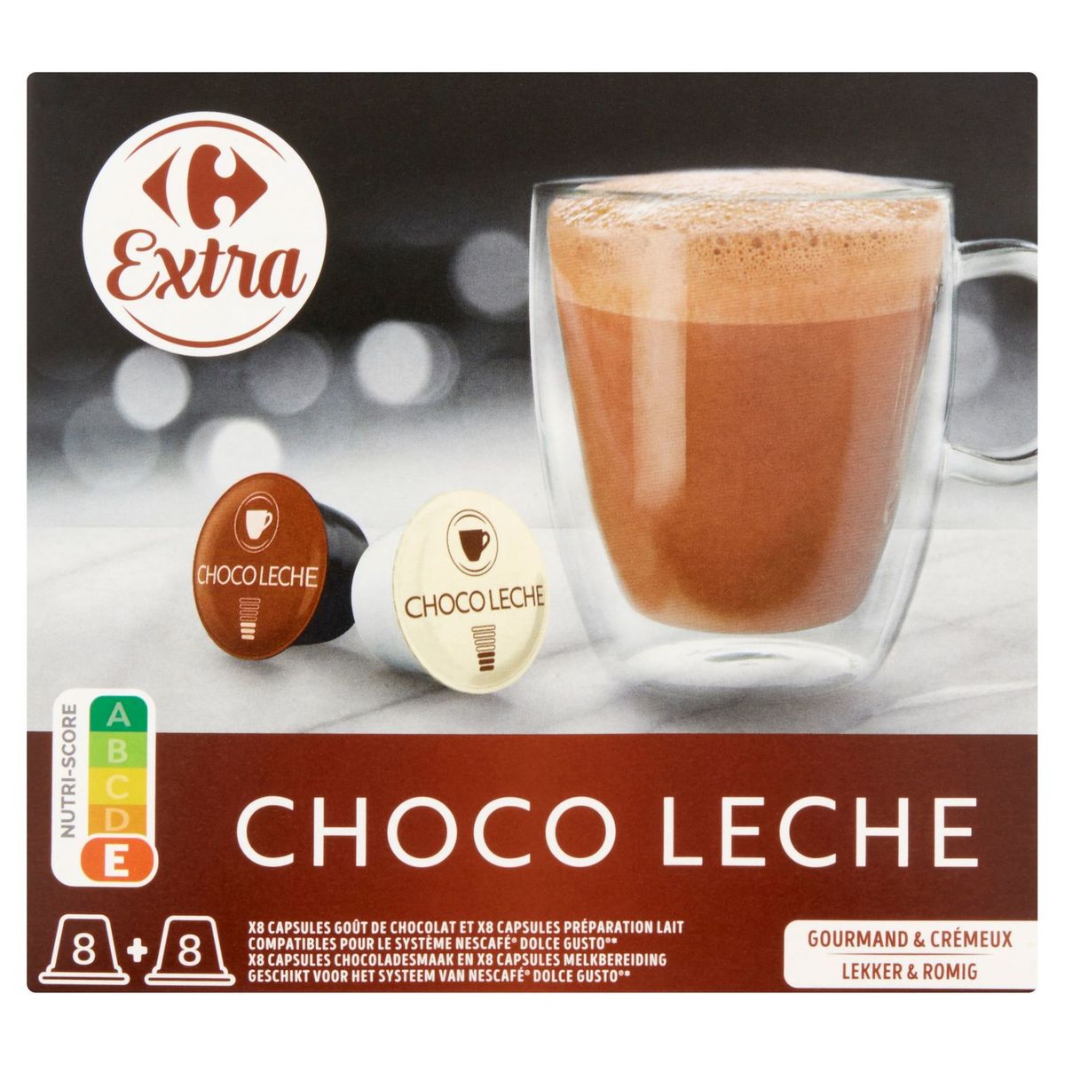 Carrefour Extra Choco Leche 250.4 g