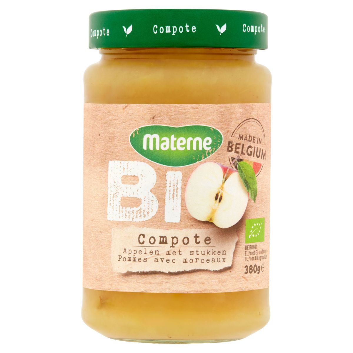 Compote Materne BIO , Pommes belges